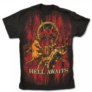 Slayer Hell Awaits Album Heavy Metal Band Shirt